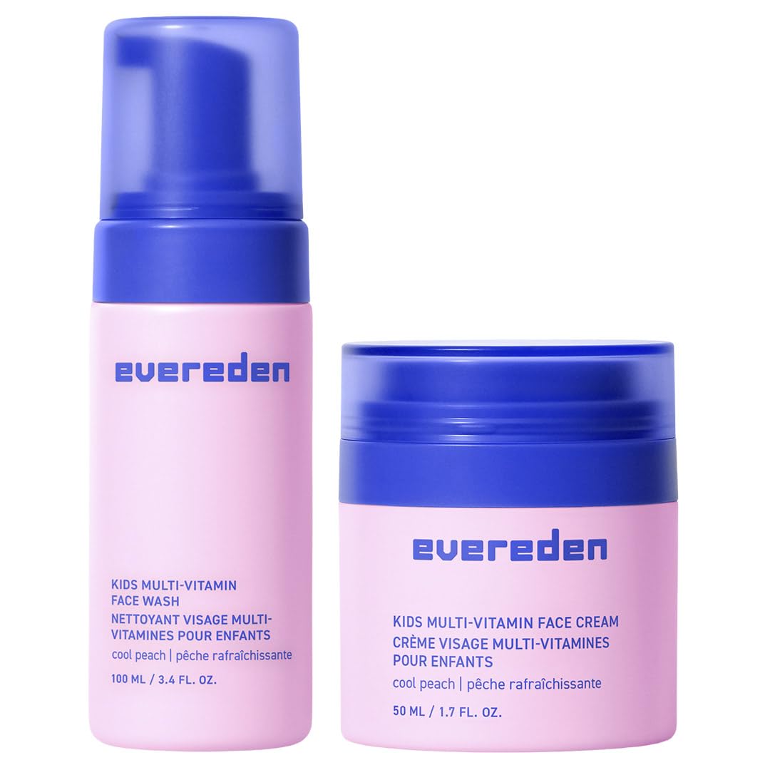 Evereden Kids Happy Face Duo wash bottle for gentle cleansing