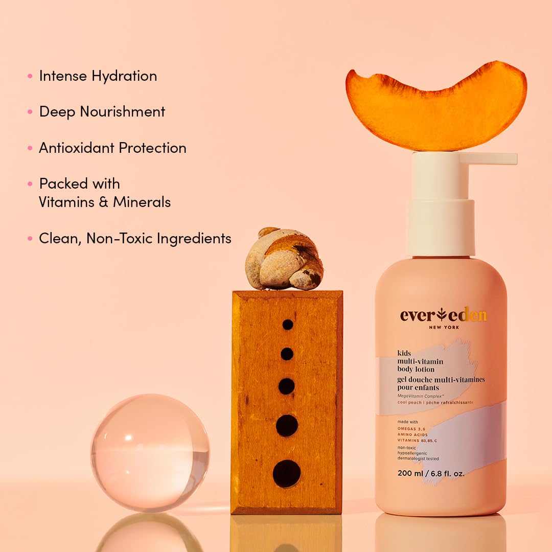 Evereden Kids Multi-Vitamin Lotion pump dispense enables easy, kid-friendly application