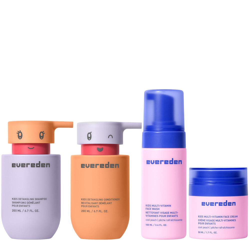 Evereden Kids Routine Detangling Shampoo shows gentle detangling and a clean scalp