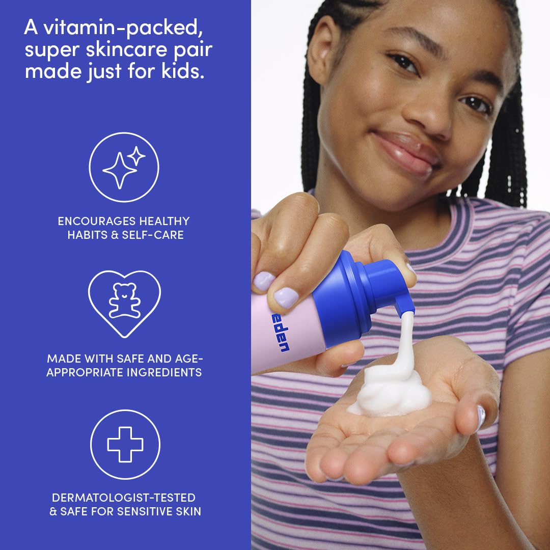 Evereden Kids Routine Face Wash highlights vitamin-rich cleansing for soft skin