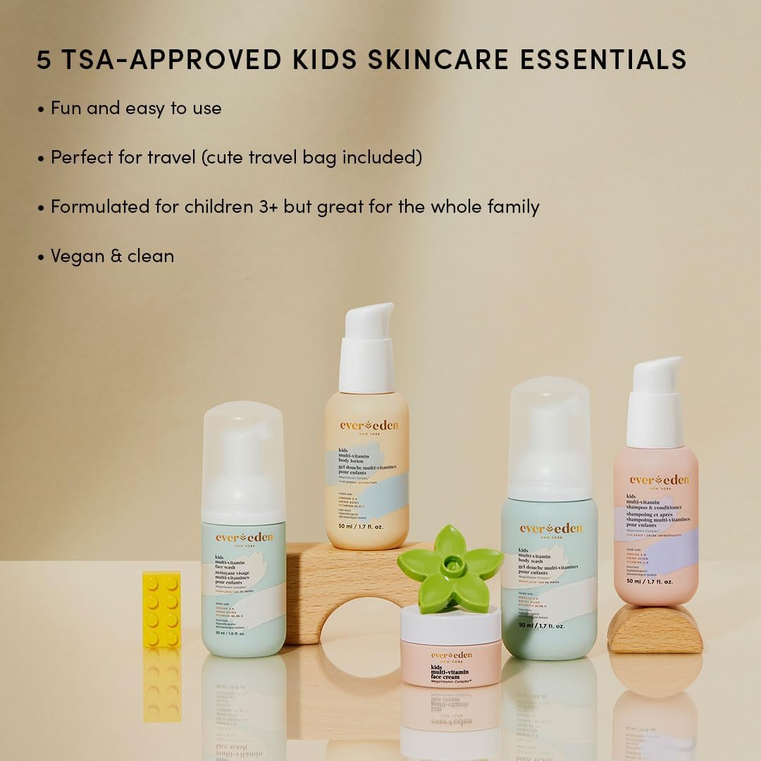 Evereden kids travel essentials face-wash-foaming demonstrates mild cleansing for delicate young faces.