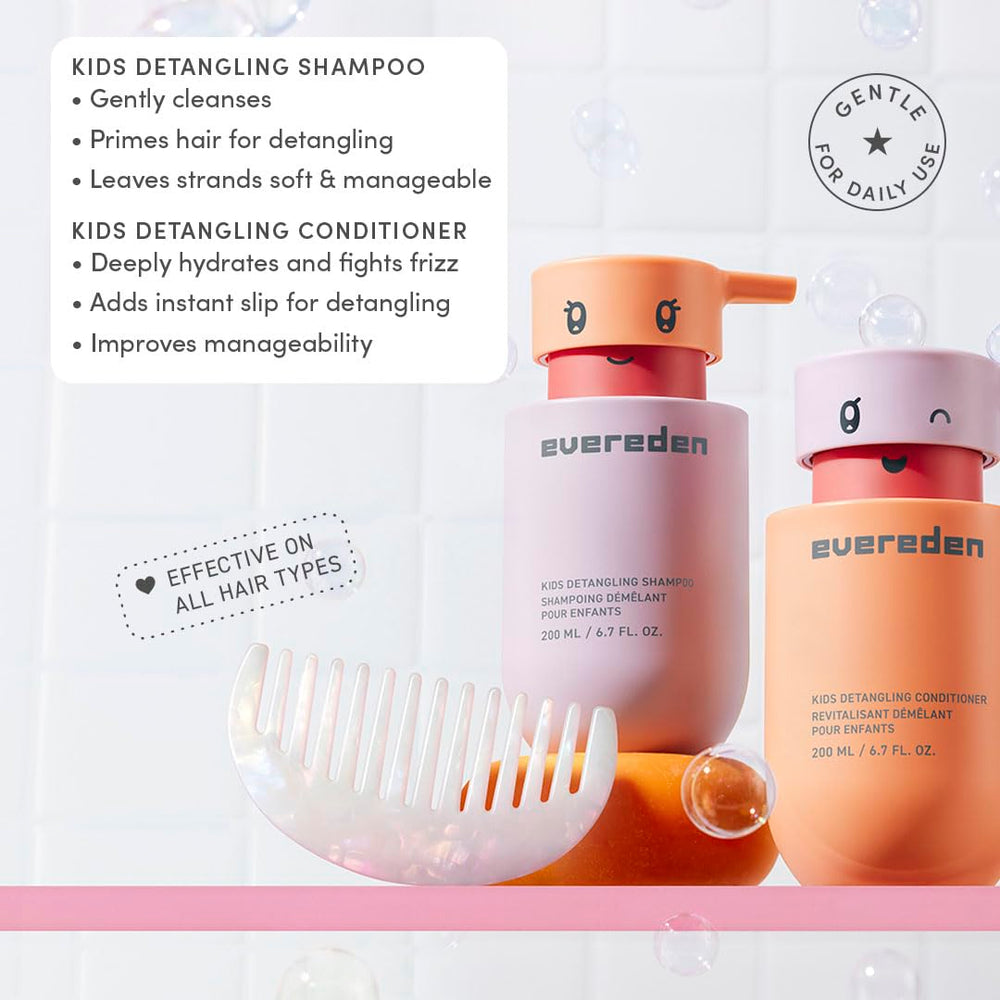 Evereden Kids detangling spray quick knots relief with berry scent for easy styling