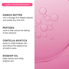 Evereden Nourishing Stretch Mark Cream highlights cold-pressed oils.