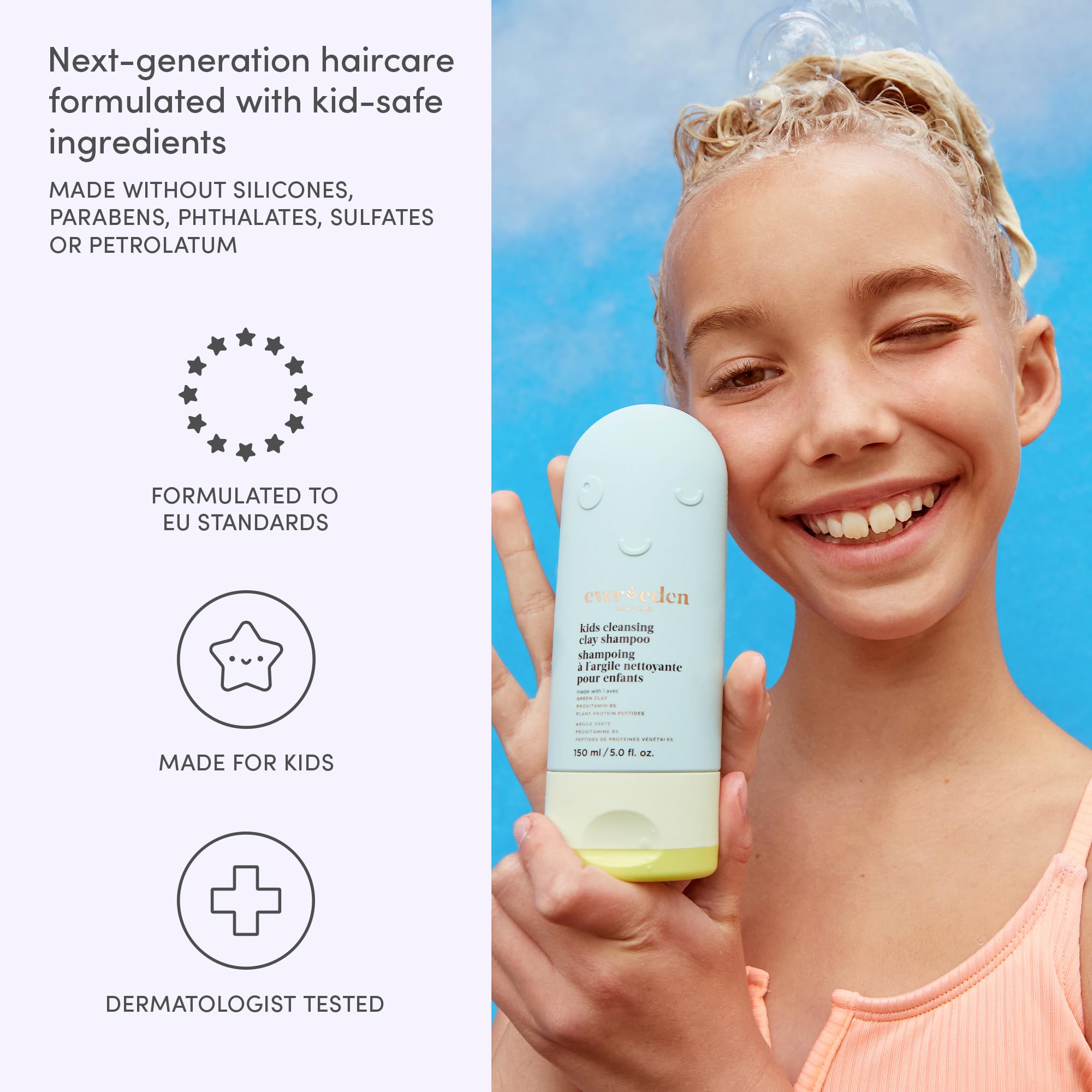 Evereden Plant Protein Peptides strengthen hair after swimming.