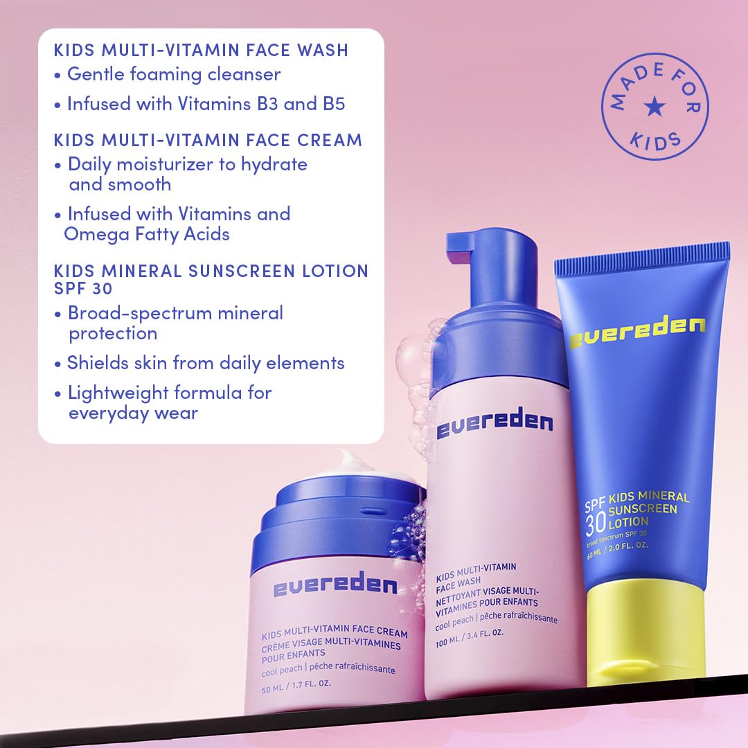 Evereden SPF 30 Mineral Sunscreen tube for daytime protection