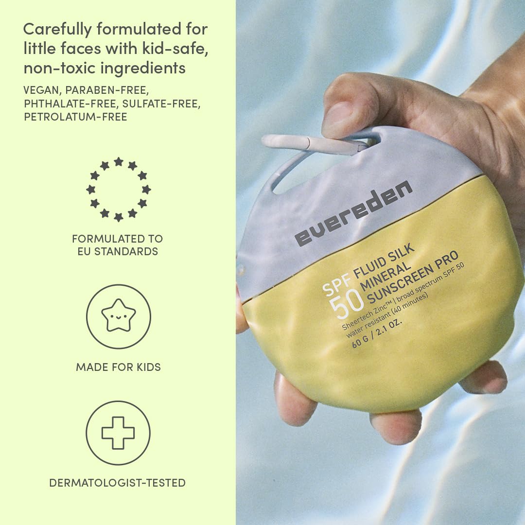 Evereden sunscreen clip-on ring keeps it within reach during beach days.