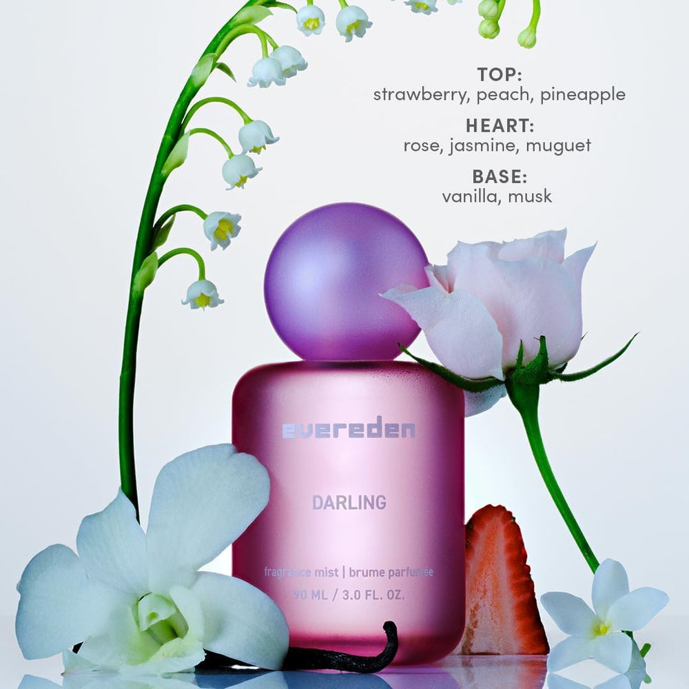 Evereden supernova body mist bottle highlighting fresh multidimensional notes.