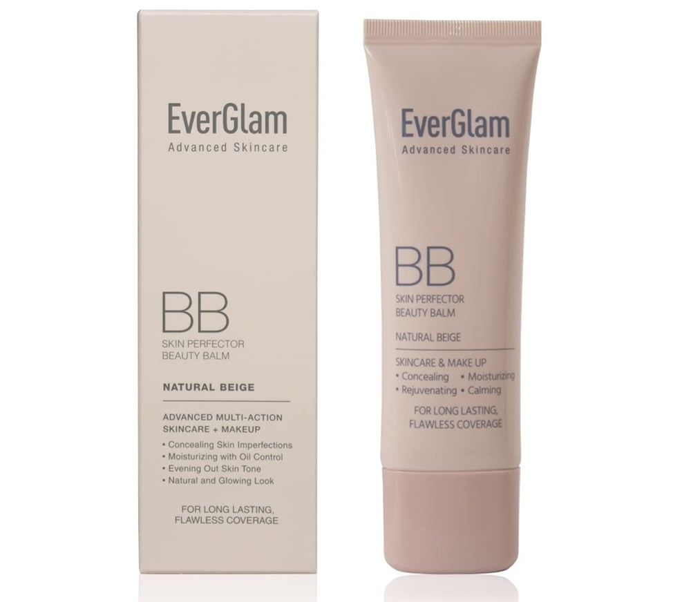 EverGlam Skin Perfector BB cream bottle pump for easy, even coverage.