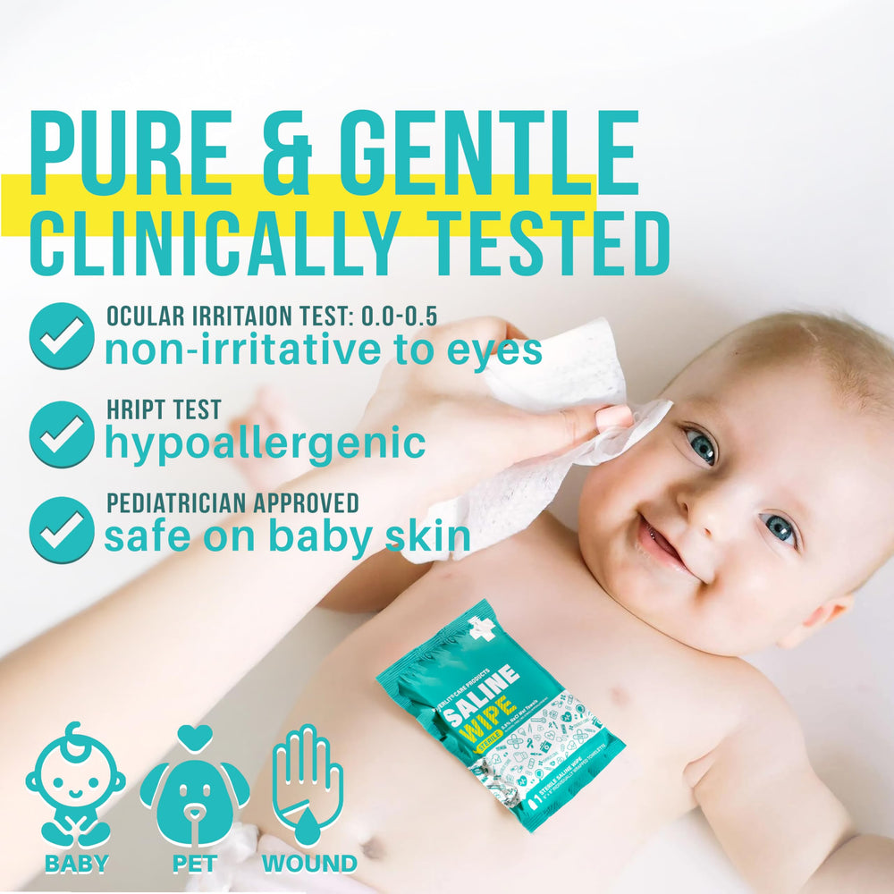 Everlit Care Saline Wipes versatile for family use on the go