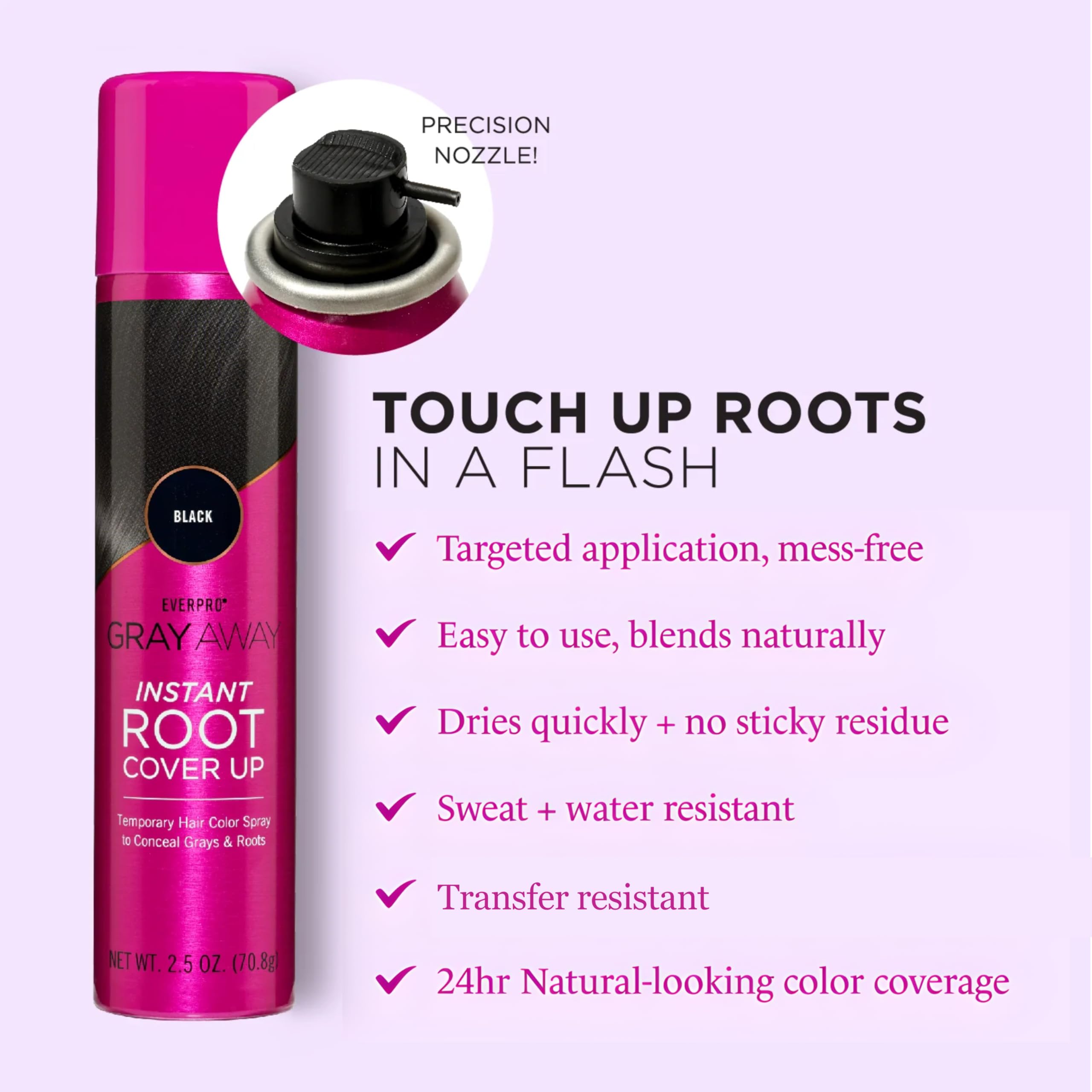 Protect clothing during applying for quick touch-ups