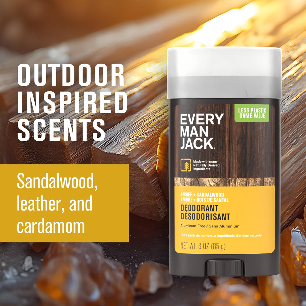 Amber + Sandalwood scent profile with vetiver for a masculine aroma.