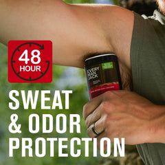 Every Man Jack antiperspirant variety pack packaging highlighting three scents for active days.