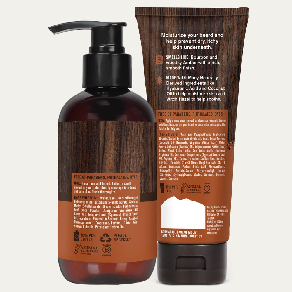 Every Man Jack set in a bathroom scene for easy, efficient grooming.