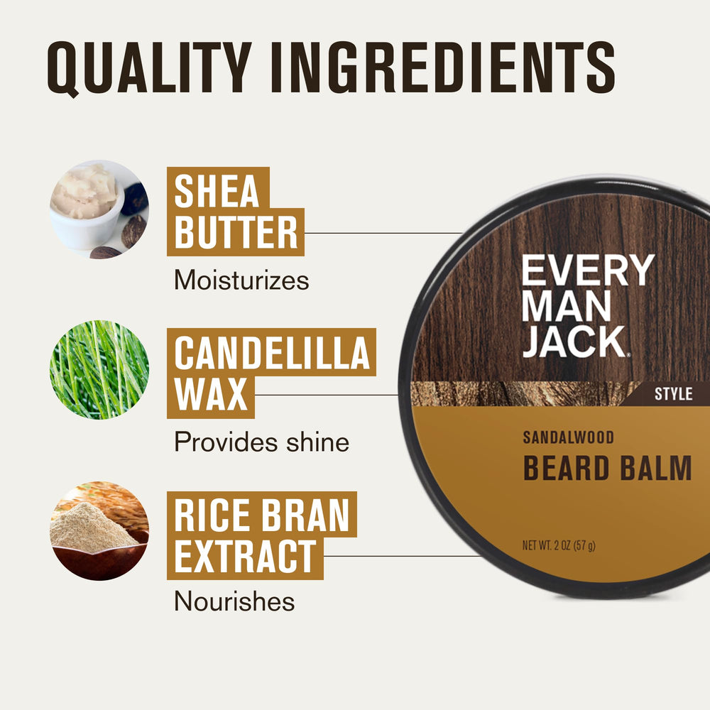 Medium hold styling demonstration with Every Man Jack Beard Balm
