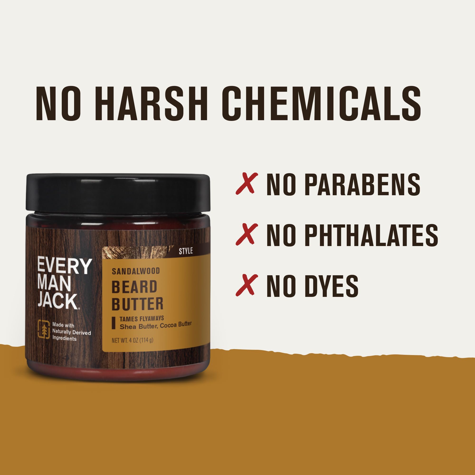 Every Man Jack beard butter application-digest highlights easy massaging into the beard.