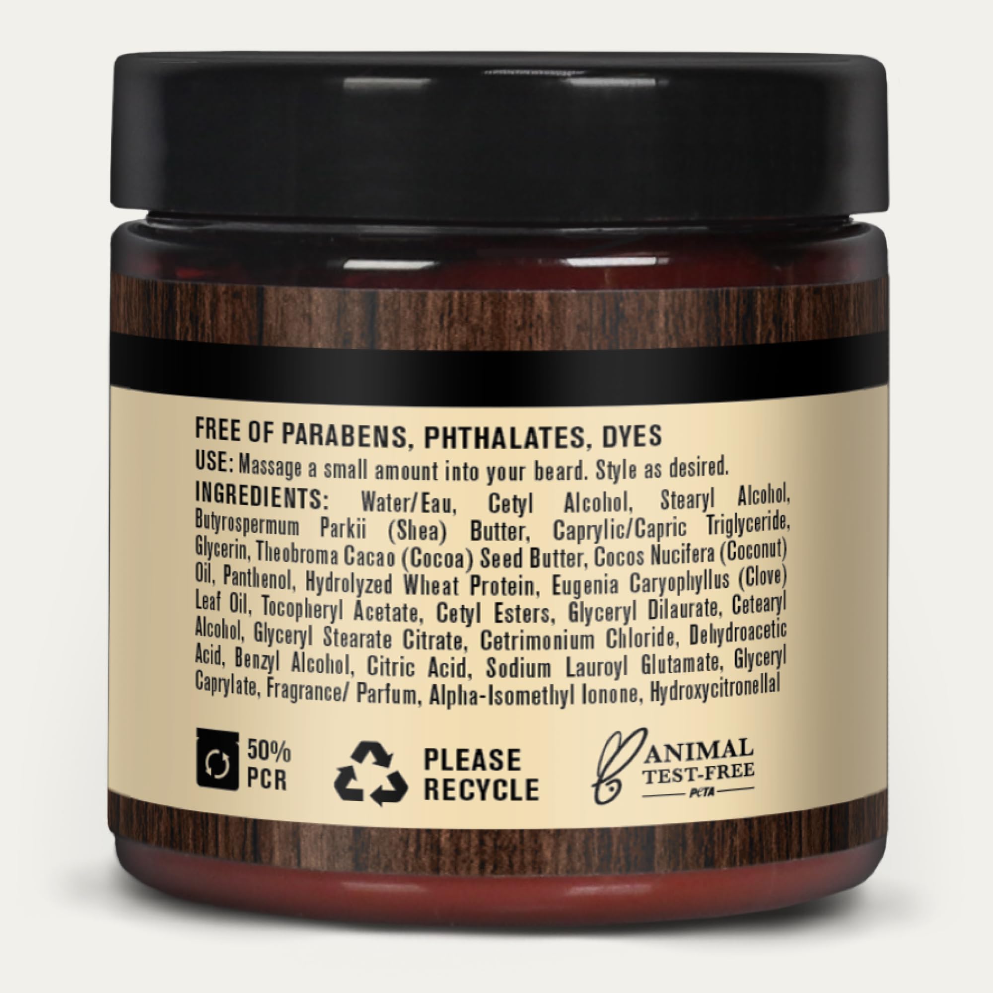 Two-pack of Every Man Jack Beard Butter Vanilla Cedar ready for daily use