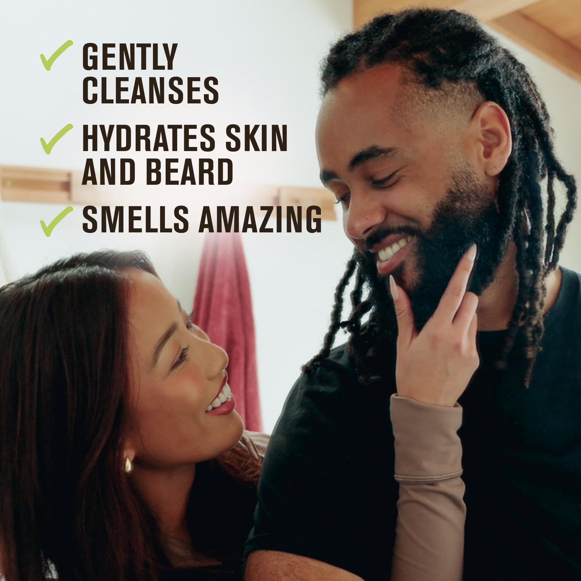 Every Man Jack Beard + Face Wash conifer vanilla hints for a subtle scent.