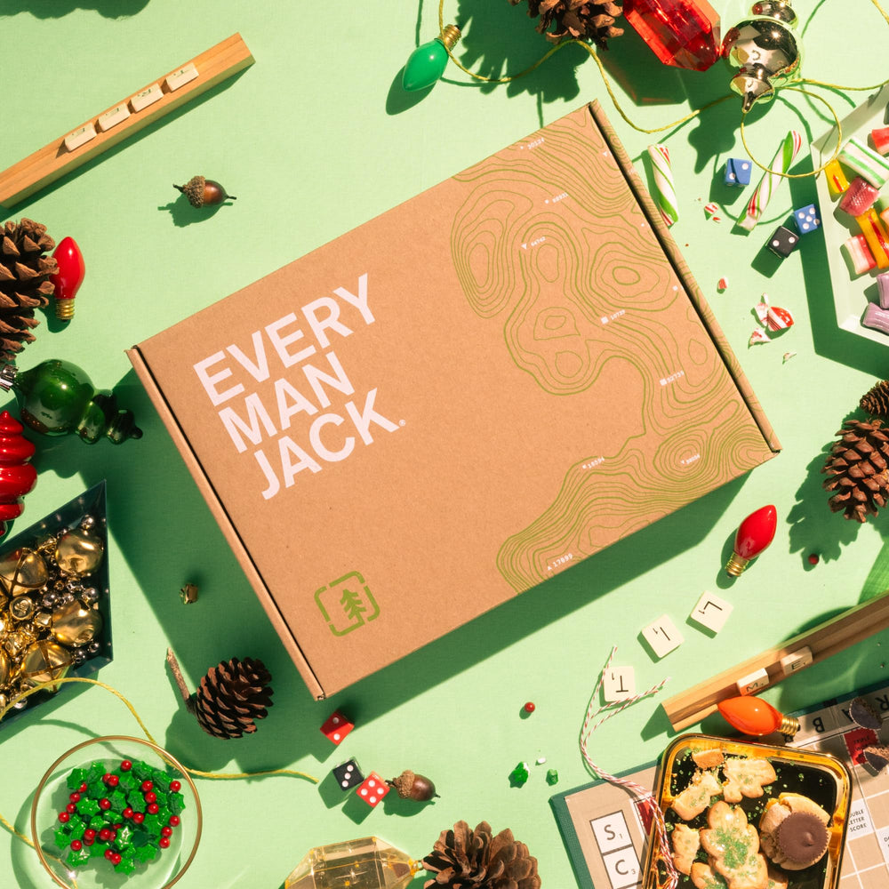 Every Man Jack Coconut Driftwood scent bottle close-up emphasizes tropical notes