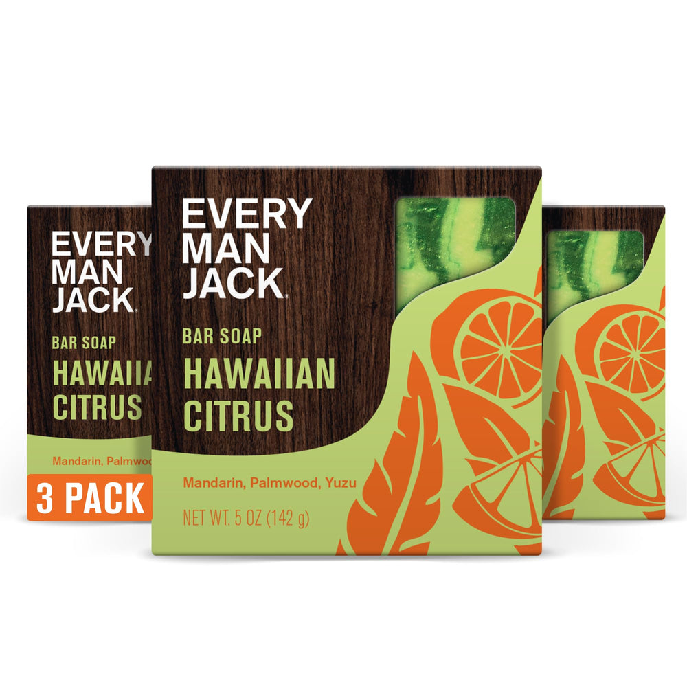 Every Man Jack Cold Plunge soap pack front, refreshing cleanse for mornings.