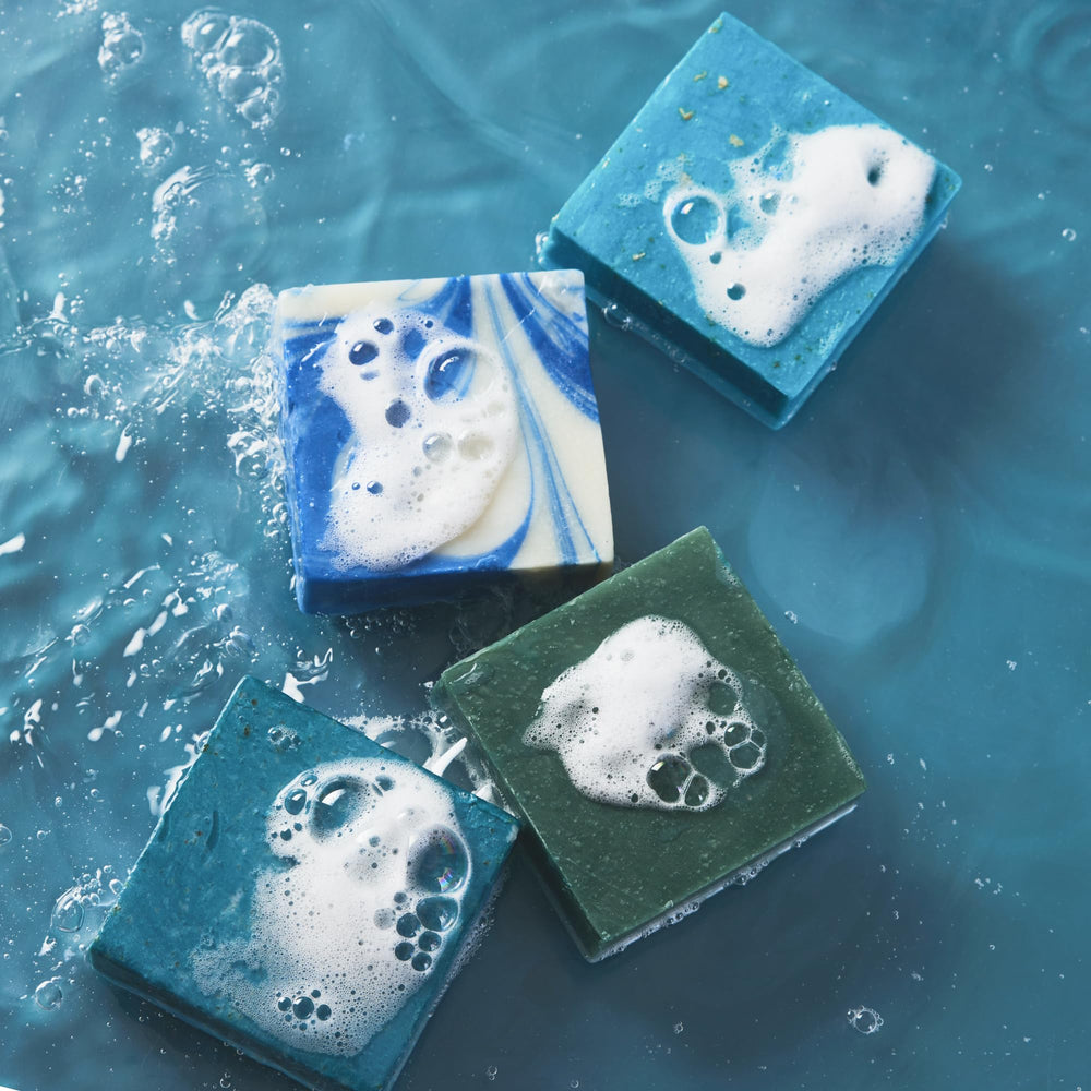 Every Man Jack Cold Plunge foam closeup—creamy lather for a rich cleanse.