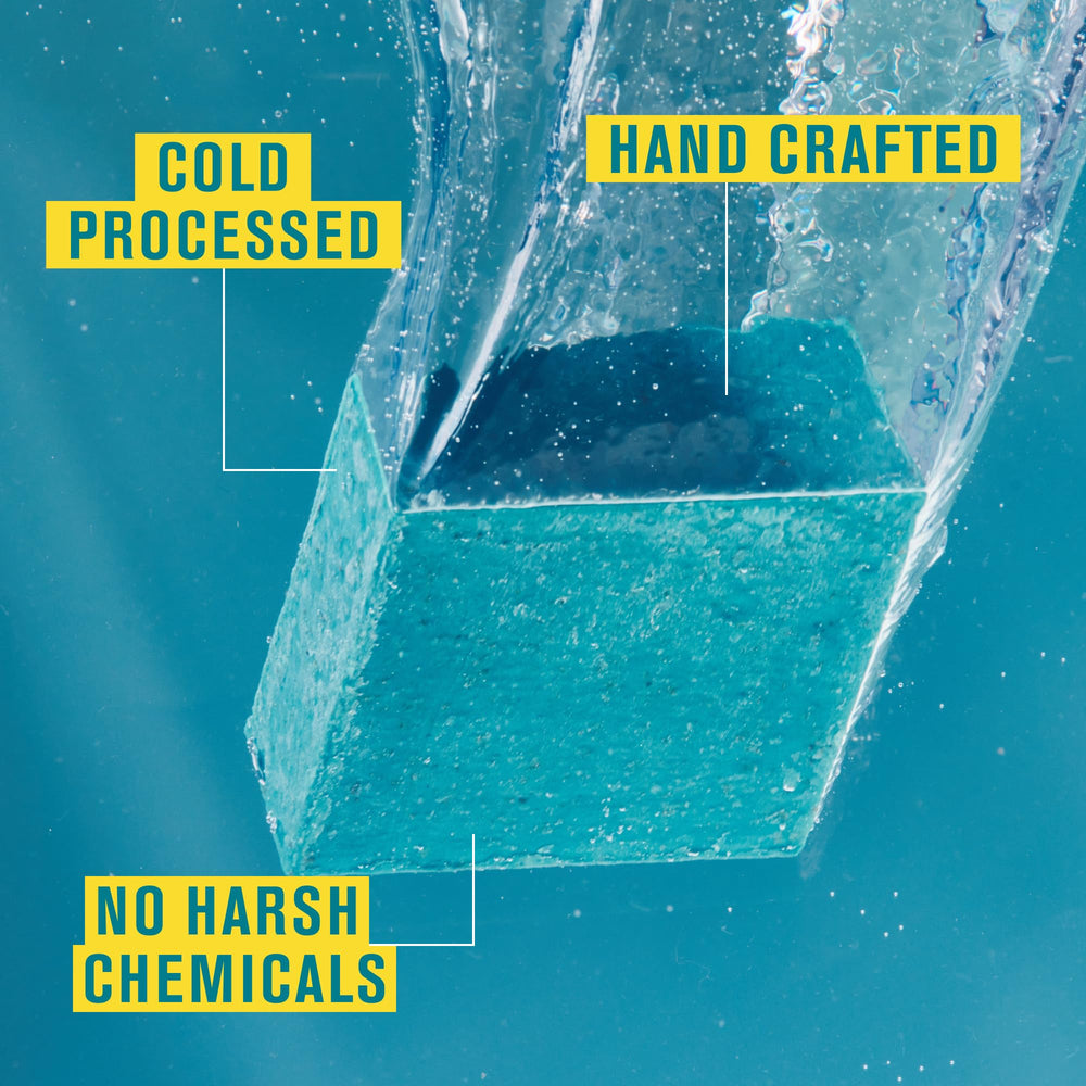 Two-pack display of Every Man Jack Cold Plunge soap for daily use.
