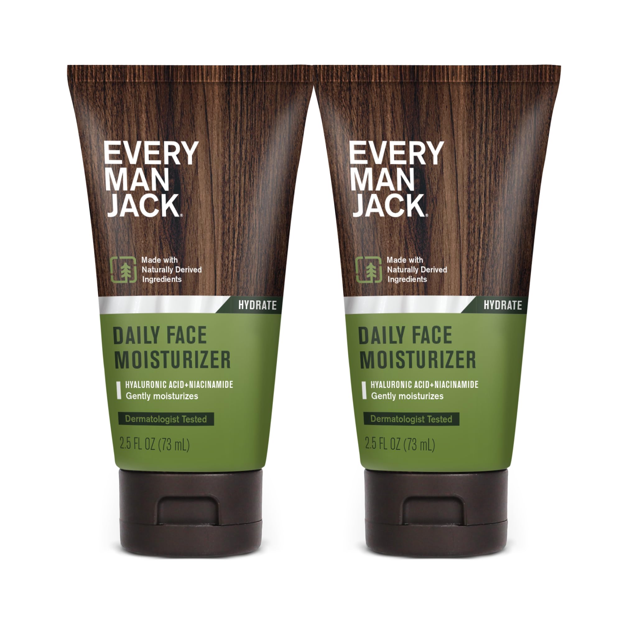 Every Man Jack Daily Face Lotion bottle, fragrance-free hydration for dry skin.