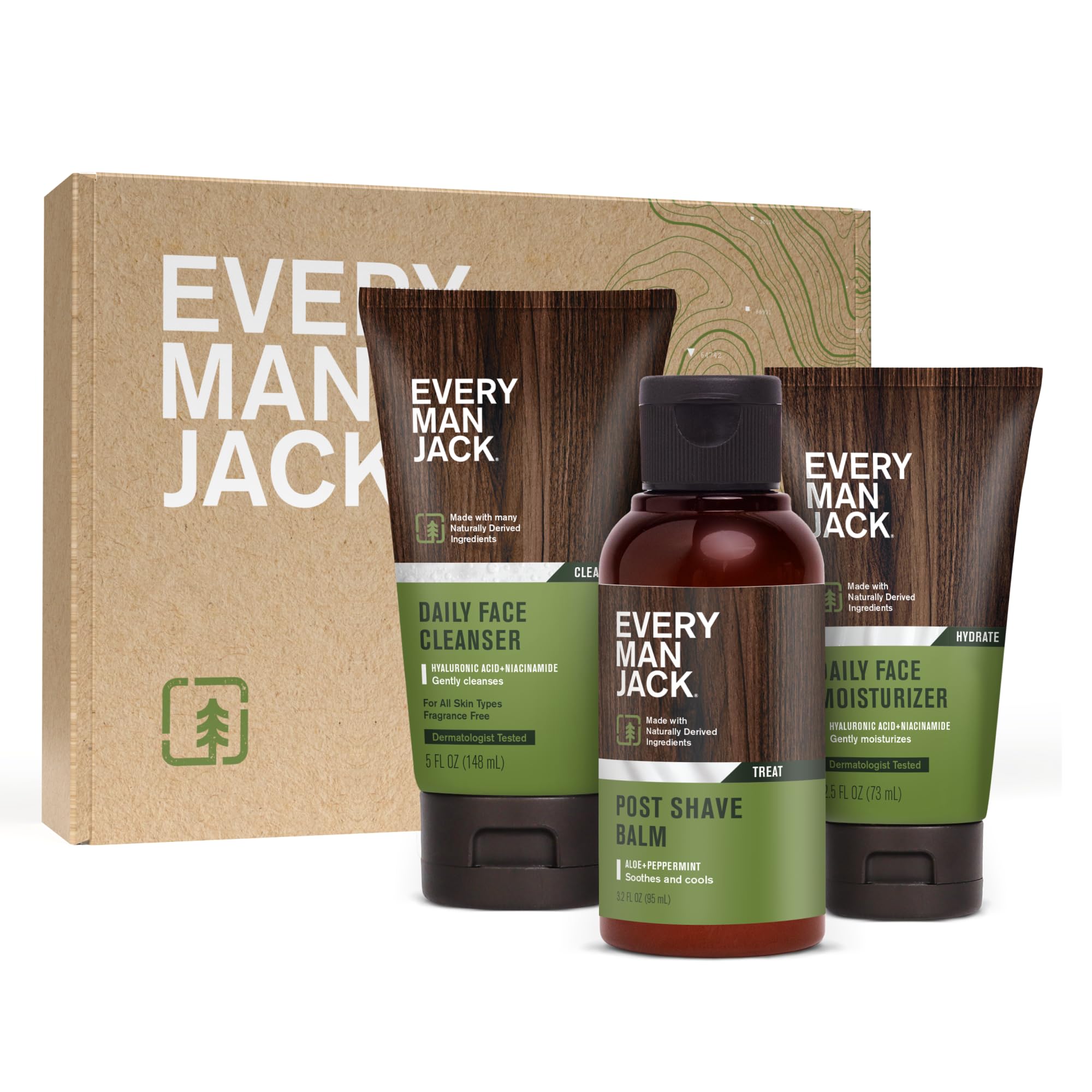 Every Man Jack Daily Post Shave Face Wash bottle delivers a refreshing cleanse for clean, balanced skin.