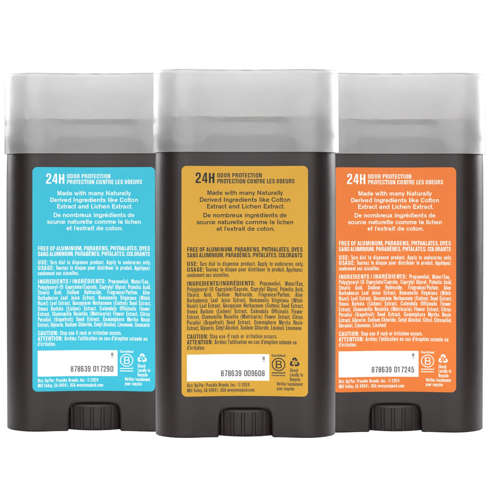 USA-made packaging badge on Every Man Jack set