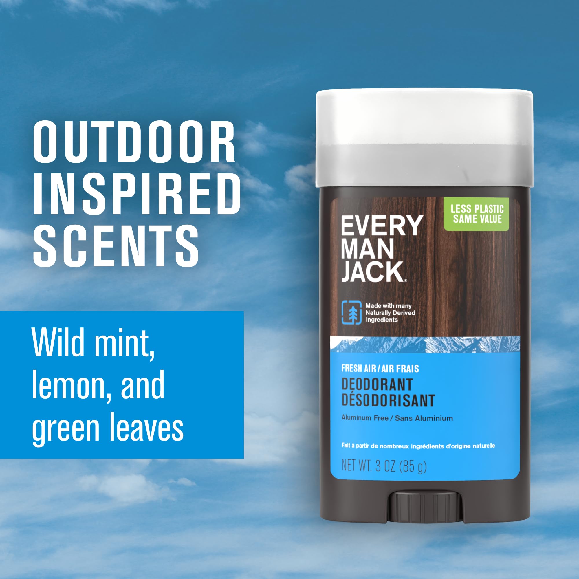 Every Man Jack Fresh Air ingredients cotton extract highlight moisture absorption.