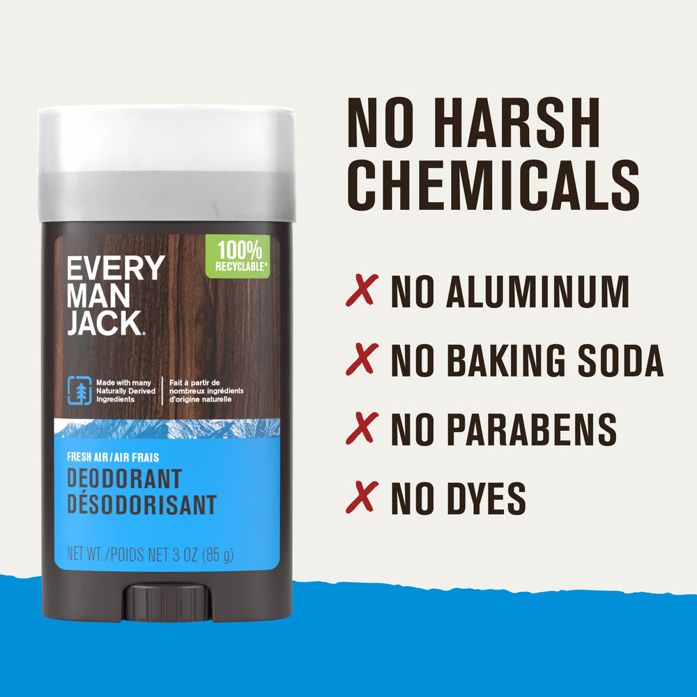 Every Man Jack Fresh Air packaging made in the USA.