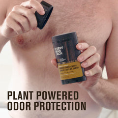 Every Man Jack Fresh Air deodorant stick closeup for easy application.