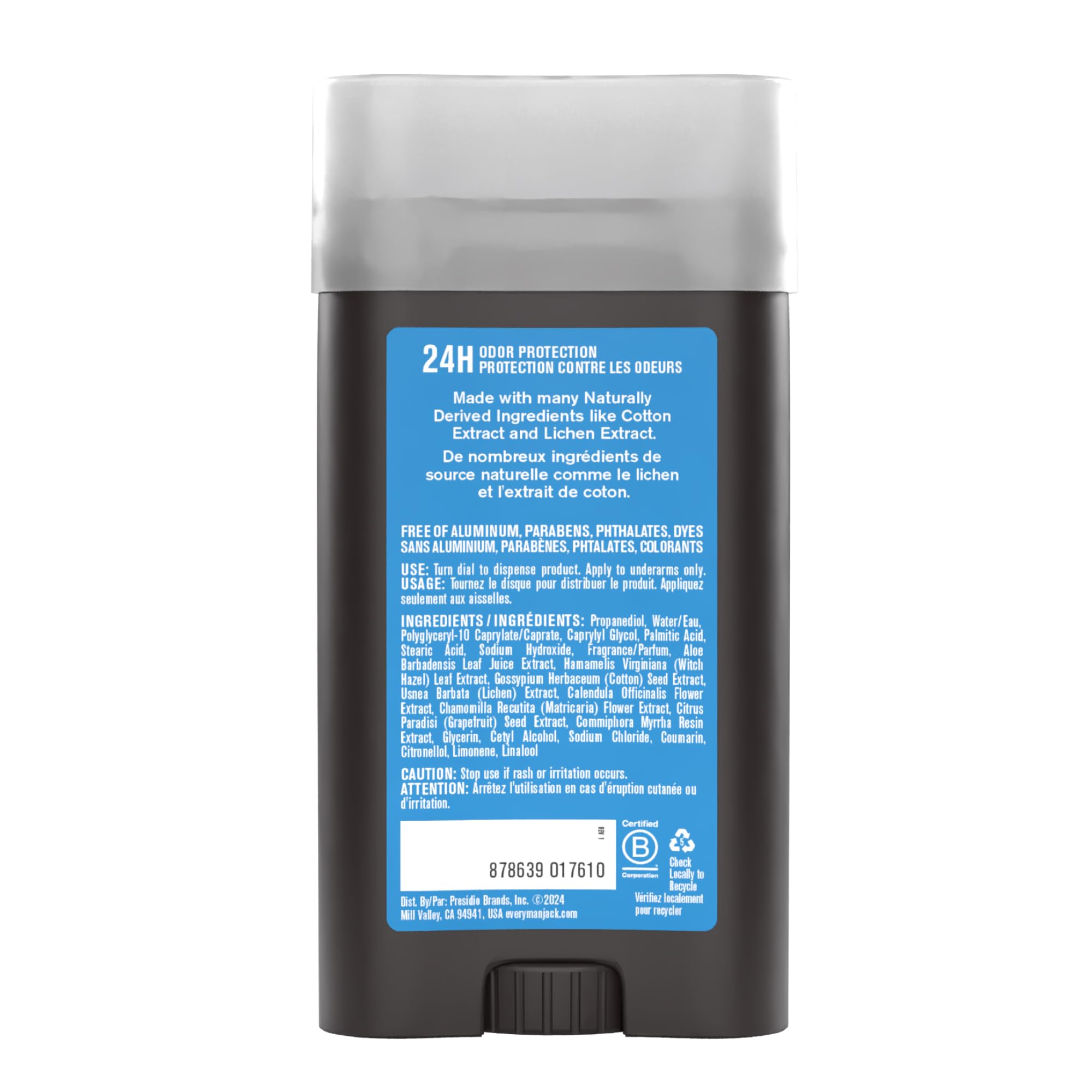 Every Man Jack Fresh Air underarm use during daily routines and workouts.