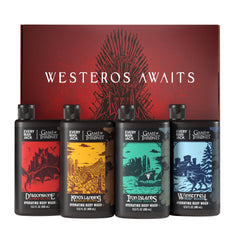 Every Man Jack Game of Thrones collector box front art, a fan-worthy display and gift-ready packaging.