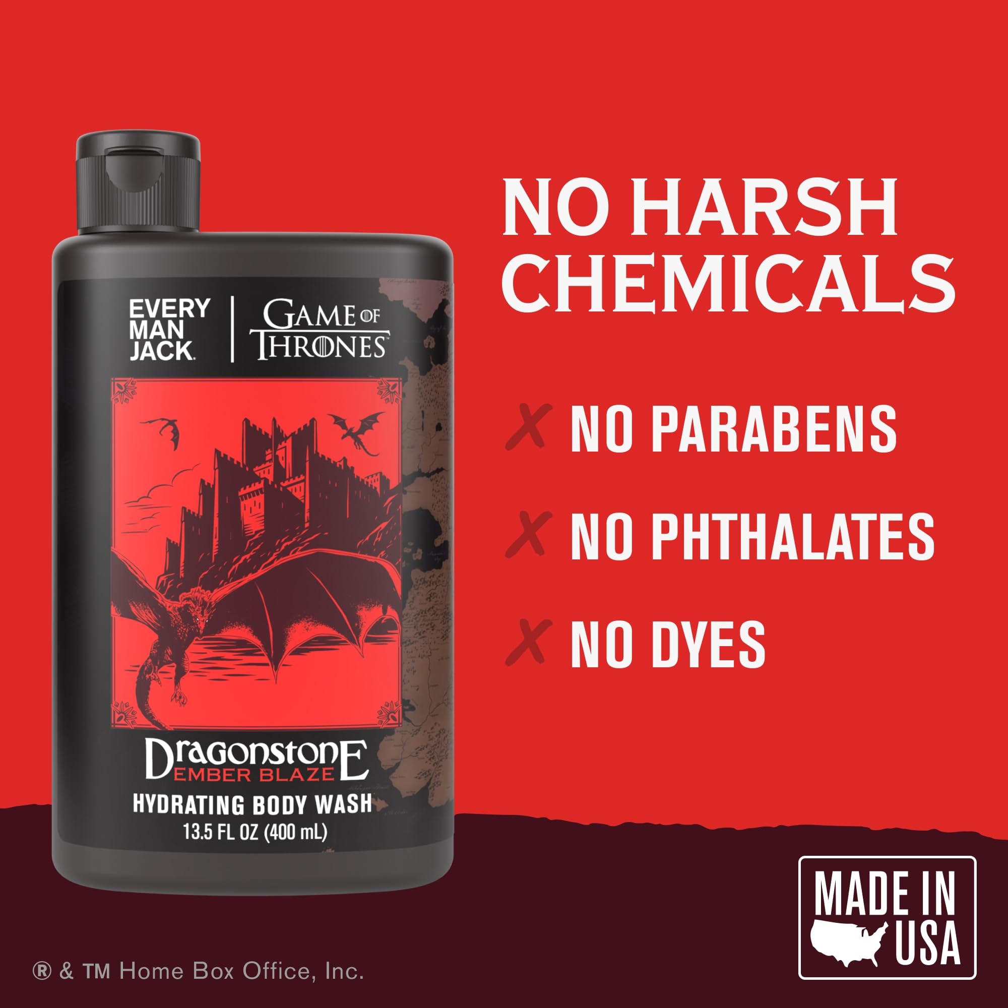 Coconut-derived surfactants and glycerin featured on label for mild cleansing.