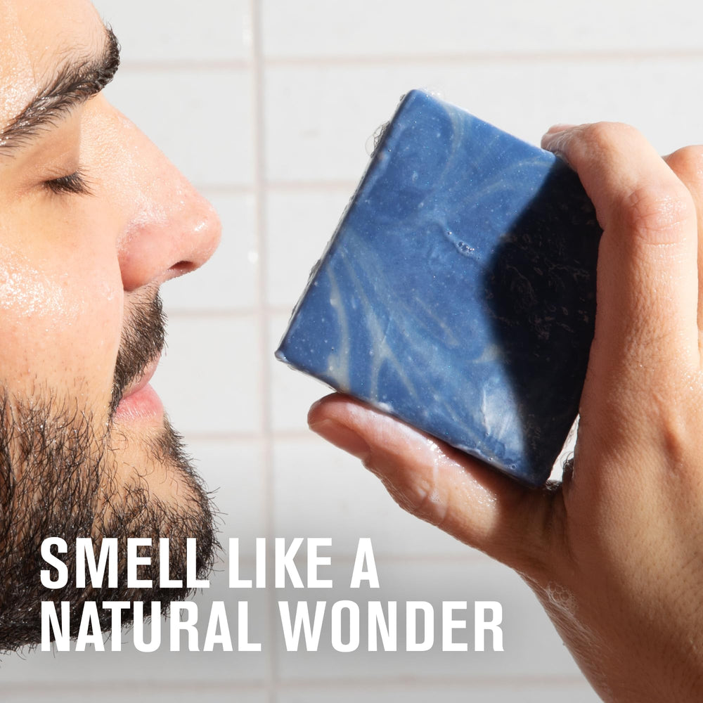 Every Man Jack glacial clay texture close-up shows mineral-rich cleansing.