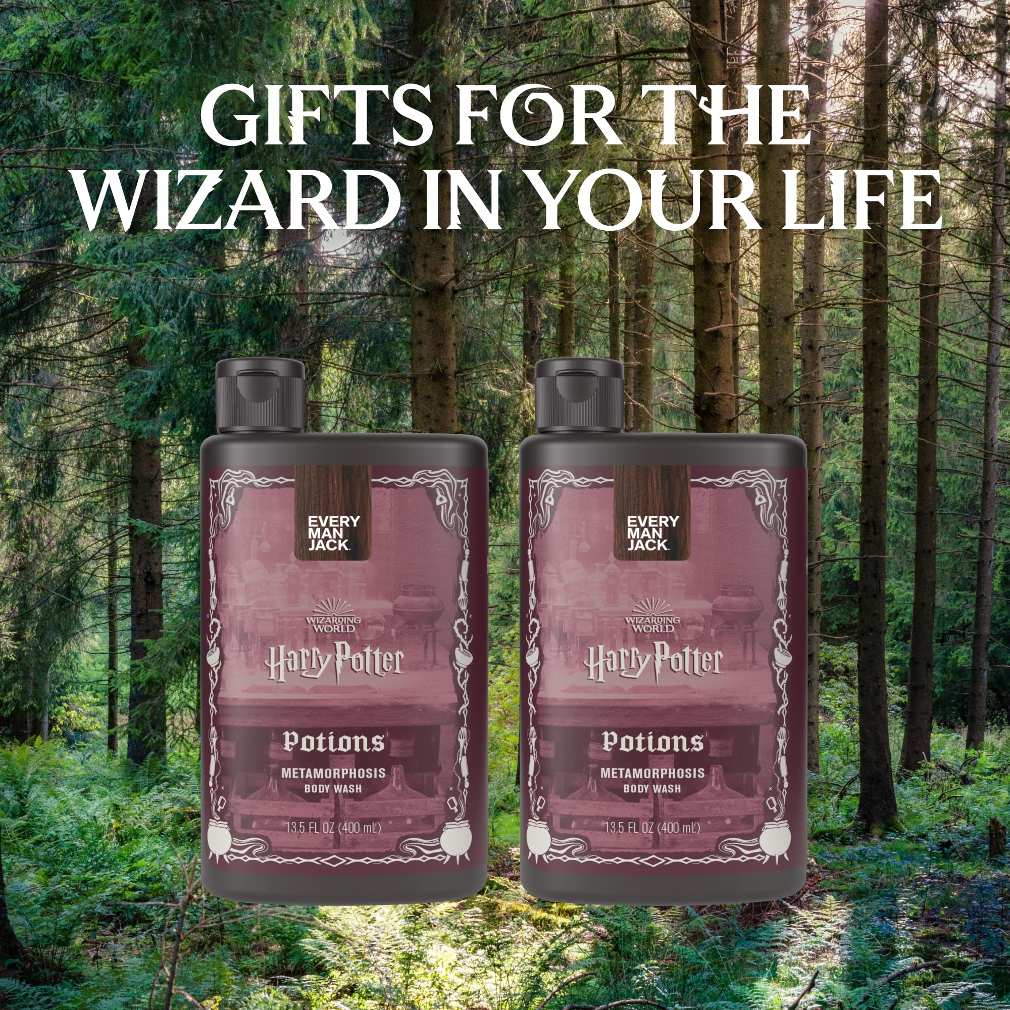 Every Man Jack Harry Potter metamorphosis scent bottle pour for easy application