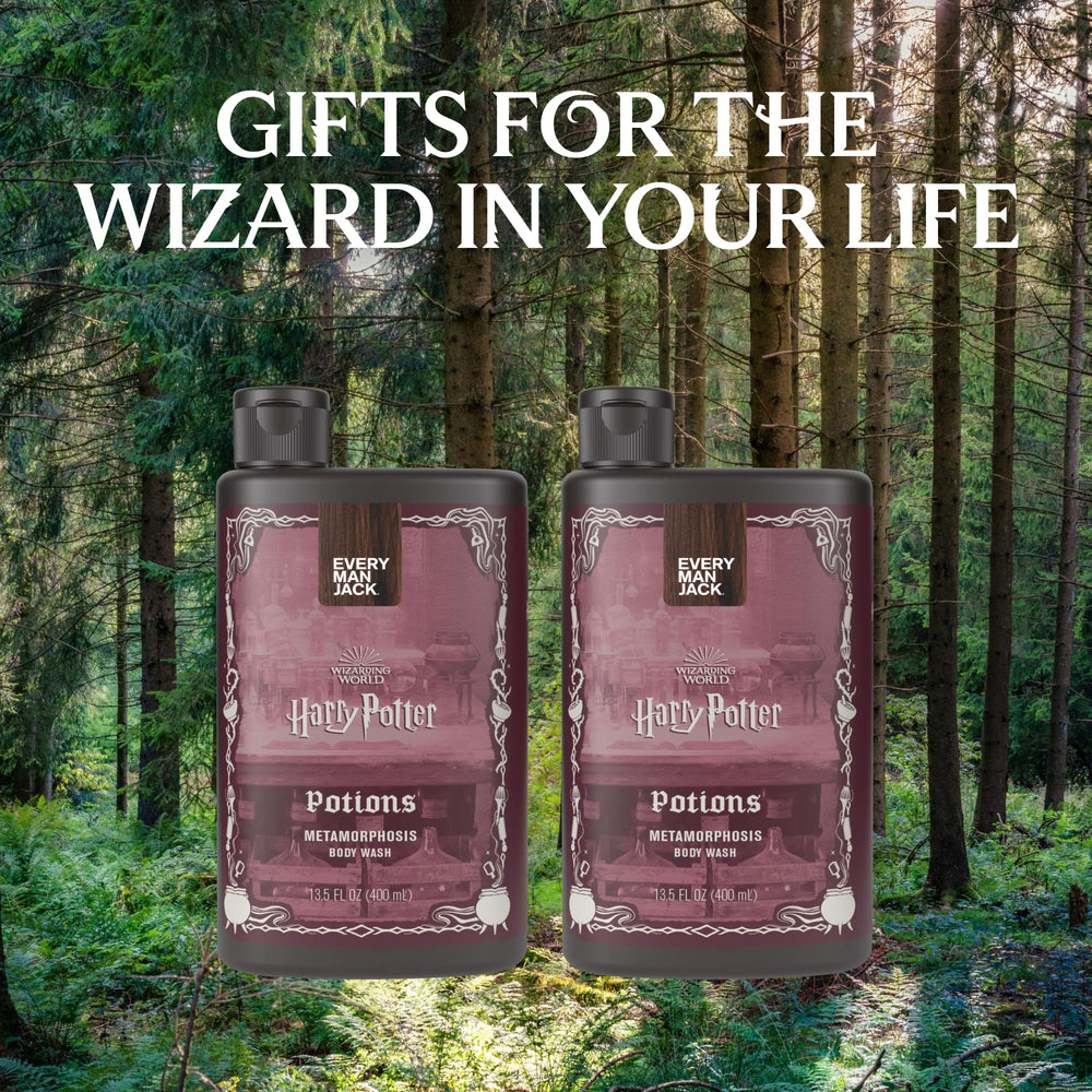 Every Man Jack Harry Potter metamorphosis scent bottle pour for easy application