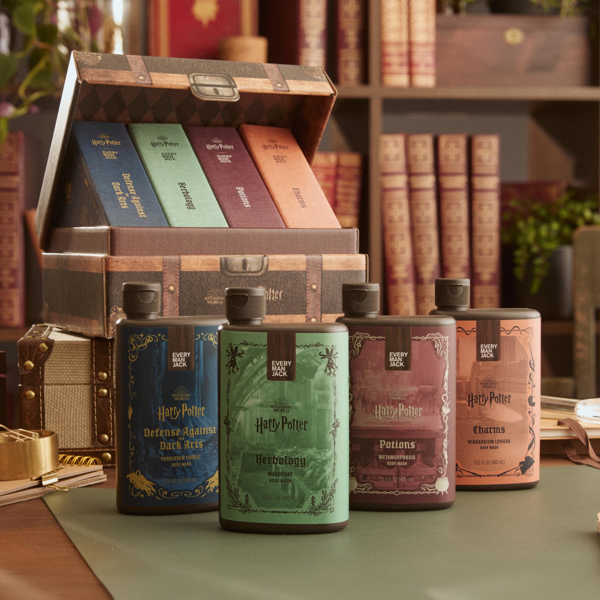 Every Man Jack Harry Potter potions bottle combines natural cleanse with glycerin.