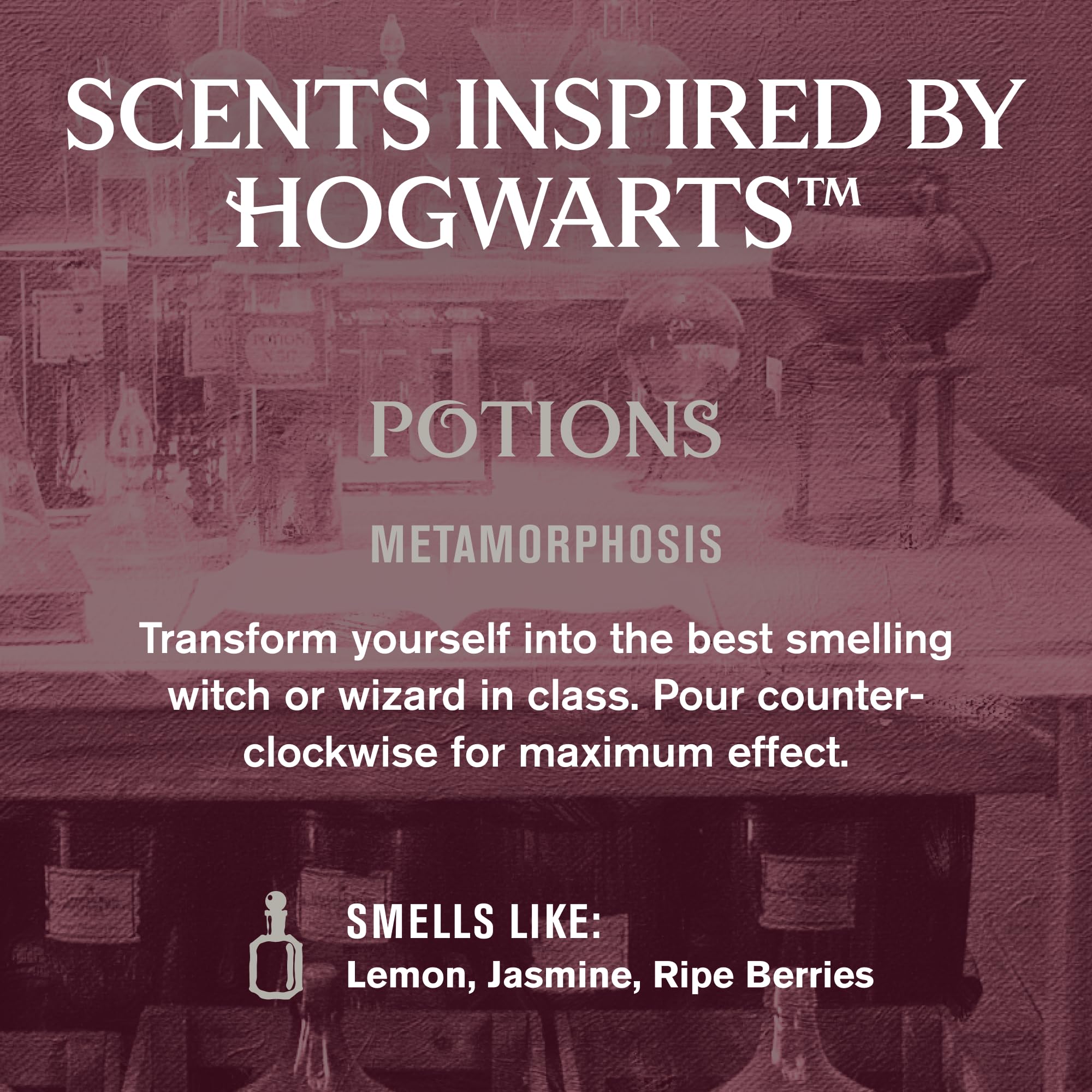 Every Man Jack Harry Potter potions class scent label for a magical shower