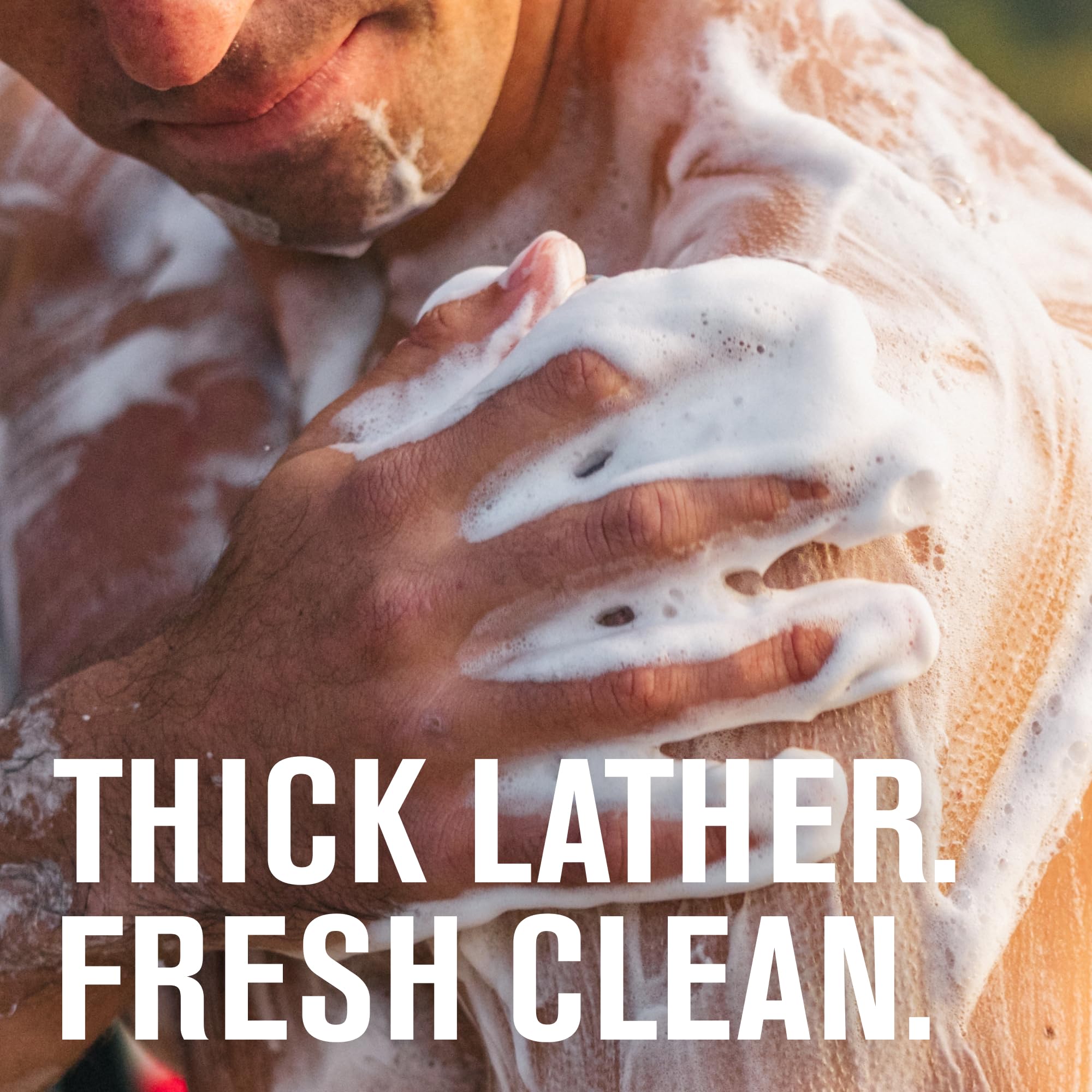 Every Man Jack natural ingredients graphic underscores coconut-based cleansing power.