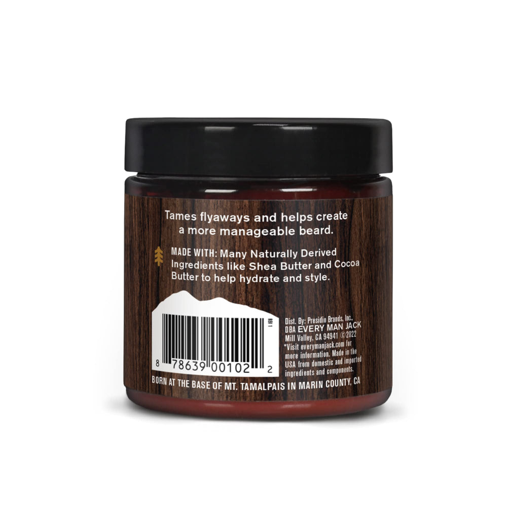 Every Man Jack natural-ingredients shea-cocoa blend emphasizes nourishing care.