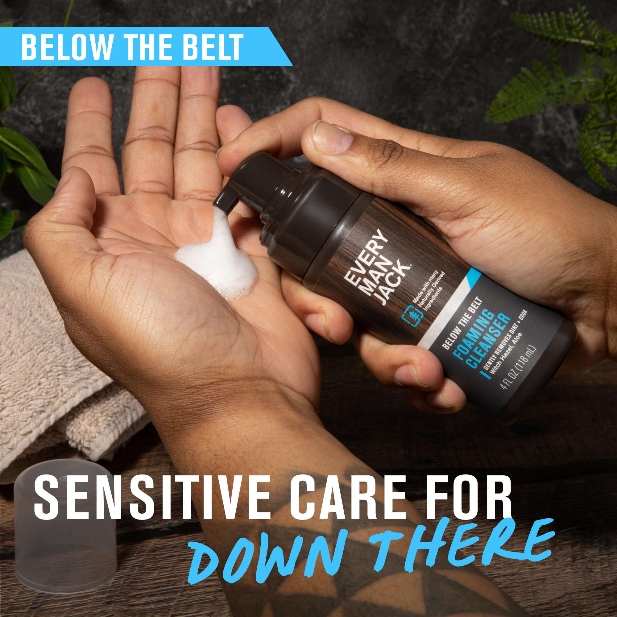 Every Man Jack natural silica reduces friction for comfortable wear.