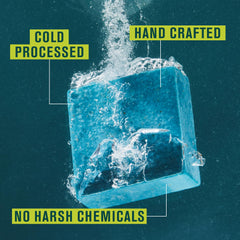 Close-up of Pacific Dive scent showing sea salt and kelp notes