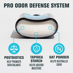 Every Man Jack Pro Deodorant Coastal Surf packaging highlights recyclable container materials.