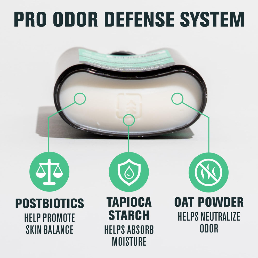 Every Man Jack Pro Deodorant Coastal Surf with postbiotics supports balanced skin pH and gentle odor control.