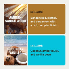 Every Man Jack coconut-derived lather highlights natural cleansers for gentle skin feel.