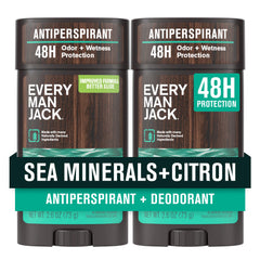 Every Man Jack Sea Minerals Citron 2-pack box for daily use and value