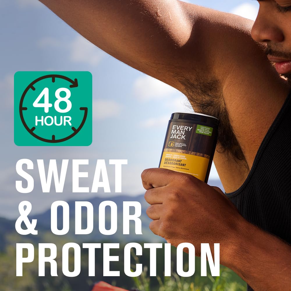 Every Man Jack deodorant stick close-up showing smooth glide