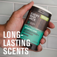 Every Man Jack sea minerals citron scent promoting crisp daytime refresh.