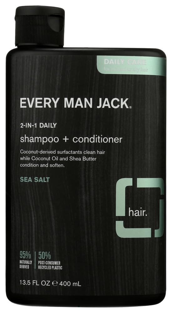 Every Man Jack Sea Salt 2in1 bottle with rich lather for daily cleansing.
